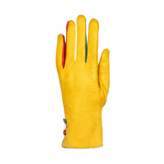 Дамски ръкавици, Дамски ръкавици Baneca жълт цвят - Kalapod.bg